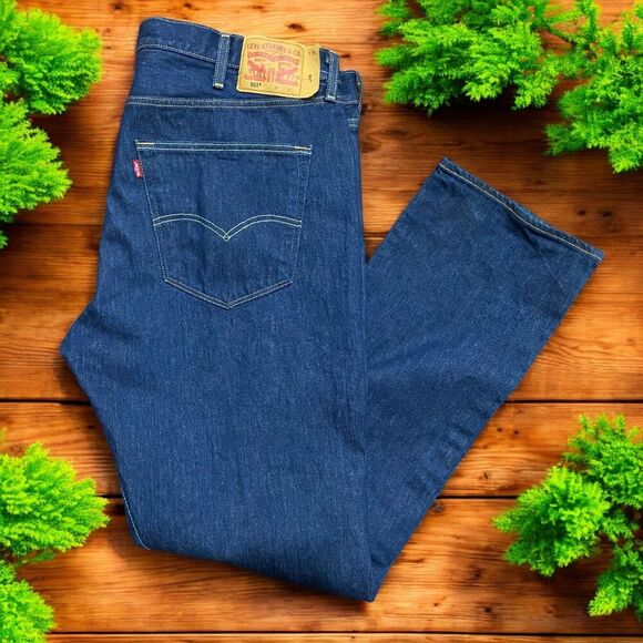 Levi's Other - Levi's 501 XX Classic Straight Leg Denim Blue Jeans Big & Tall Mens 42W X 34L